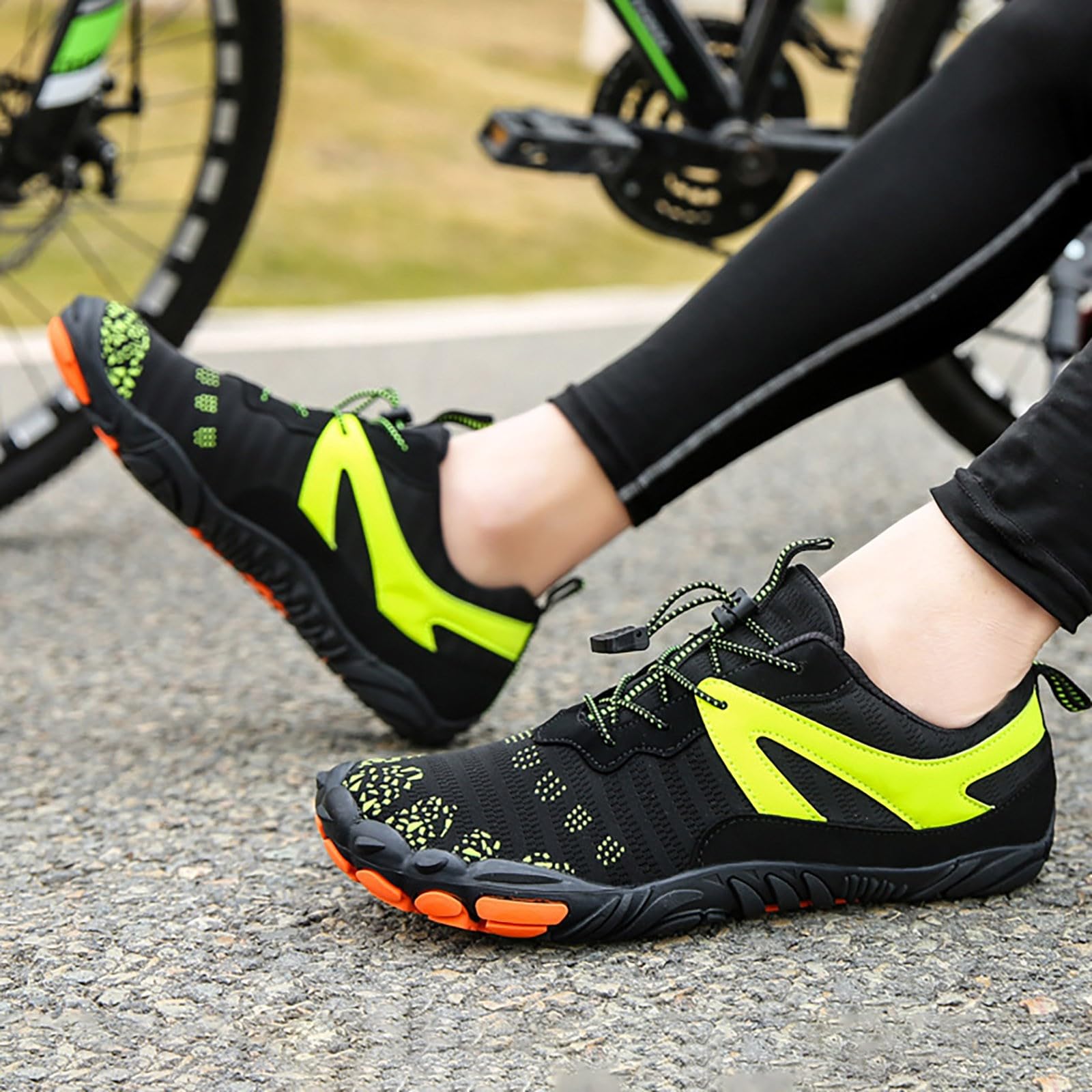 Générique Wasserschuhe mit runder und flacher Spitze aus Netzstoff, große Größe, für Paare, Fitness und Wassersport, Wandern, Wandern, Laufen, Herren