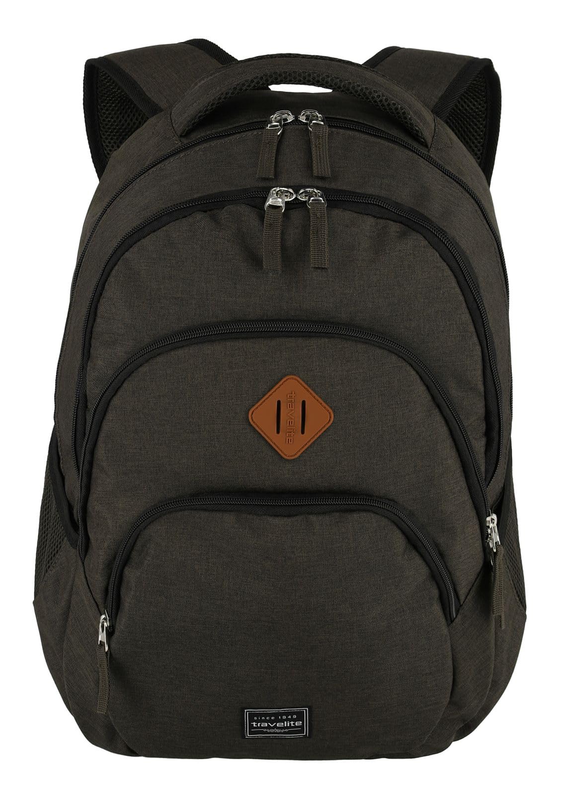 travelite hand luggage backpack, laptop backpack 15.6 inch, BASICS, daypack, daypack with many compartments, 45 cm, 22 liters