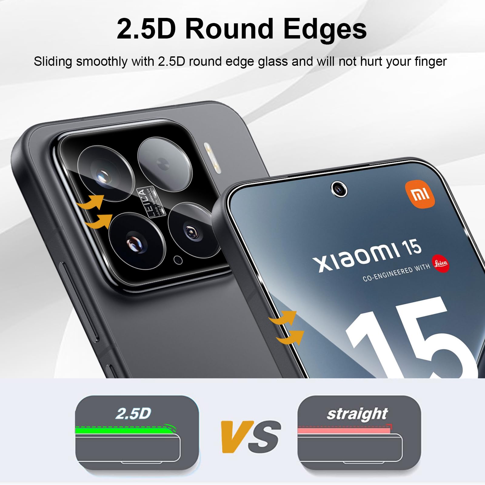 Zeking Kameraobjektivschutz Für Xiaomi 15 Ultra – 2 Stück, 9H Härte, HD Klar, Kratzfest, Blasenfrei, Hüllenfreundlich