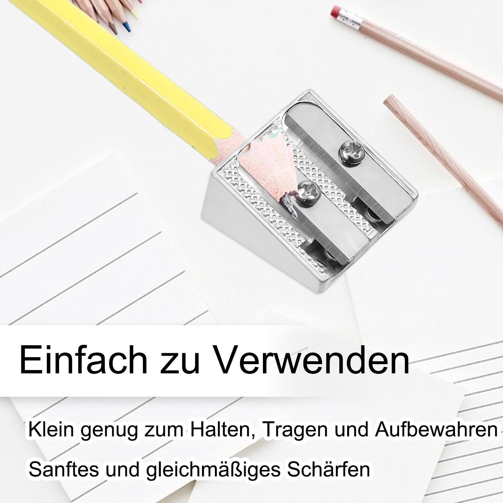 Set 2 temperamatite in metallo a 2 fori: Temperamatite di Faber-Castell