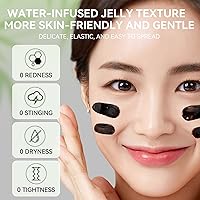 Vista 7 de LANBENA Máscara eliminadora de puntos negros de carbón de bambú mejorada 2.0, 60 tiras nasales, despega y purifica los poros, limpieza profunda