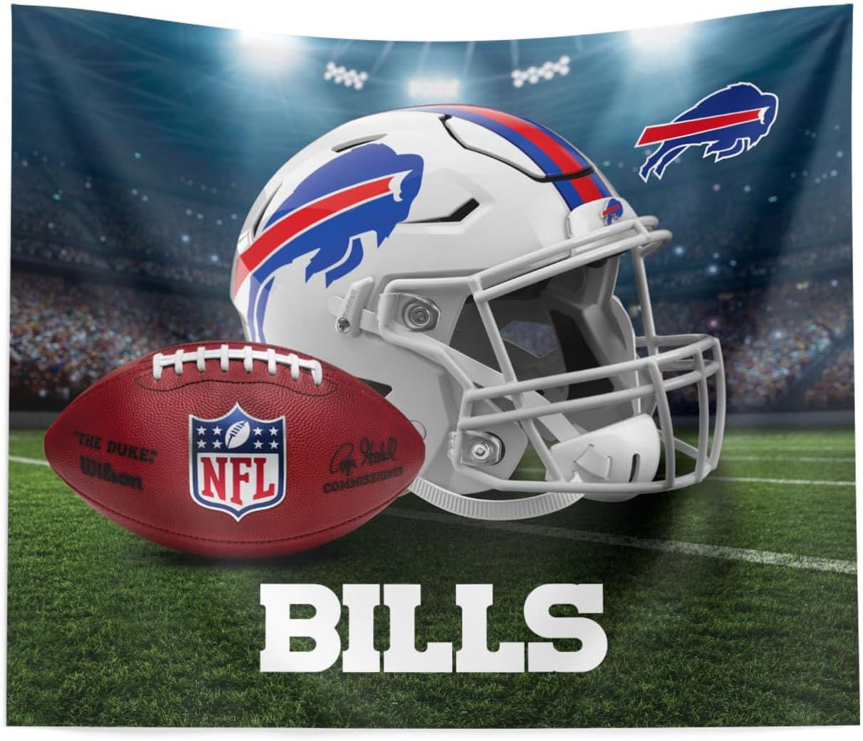 Northwest The Company NFL Buffalo Bills Printed Wall Hanging, 34" x 40", Gametime, Team Colors