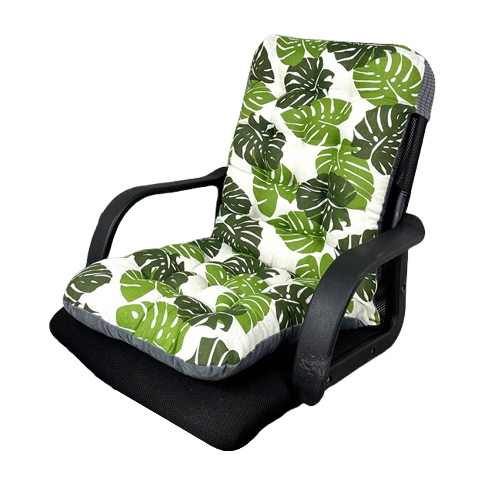 ZEPFJHE Supportive High Back Chair Cushions for Indoor and Outdoor Relaxation, Secure Attachments with Tie Outdoor Chaise Lounges Cushions