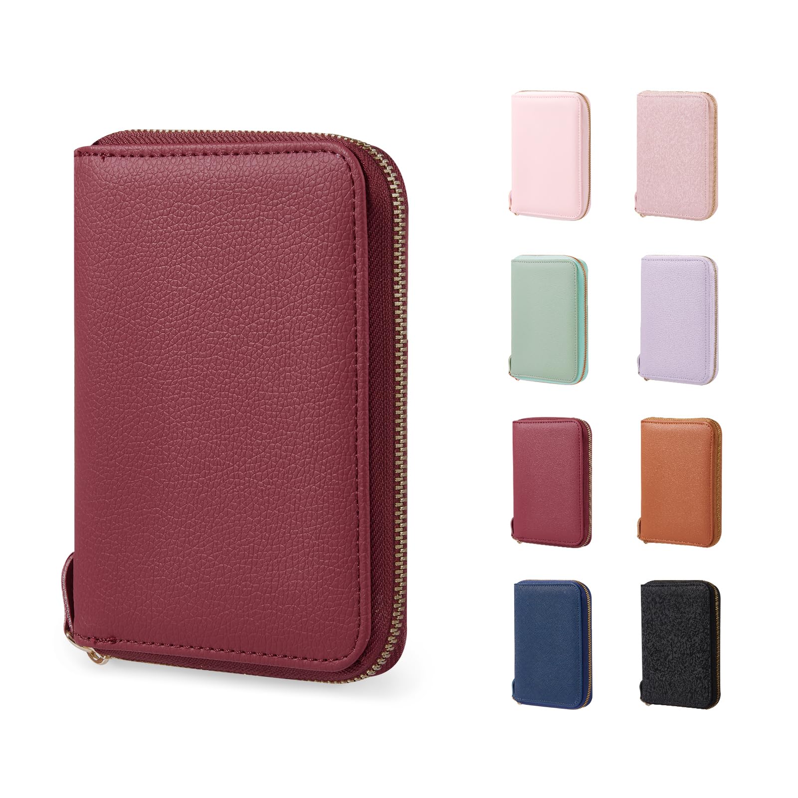 CoBak Passport Holder Cover with Safe Zipper Closure, Premium Passport Wallet for Travel, Cute RFID Blocking Card Case, Waterproof Travel Accessories