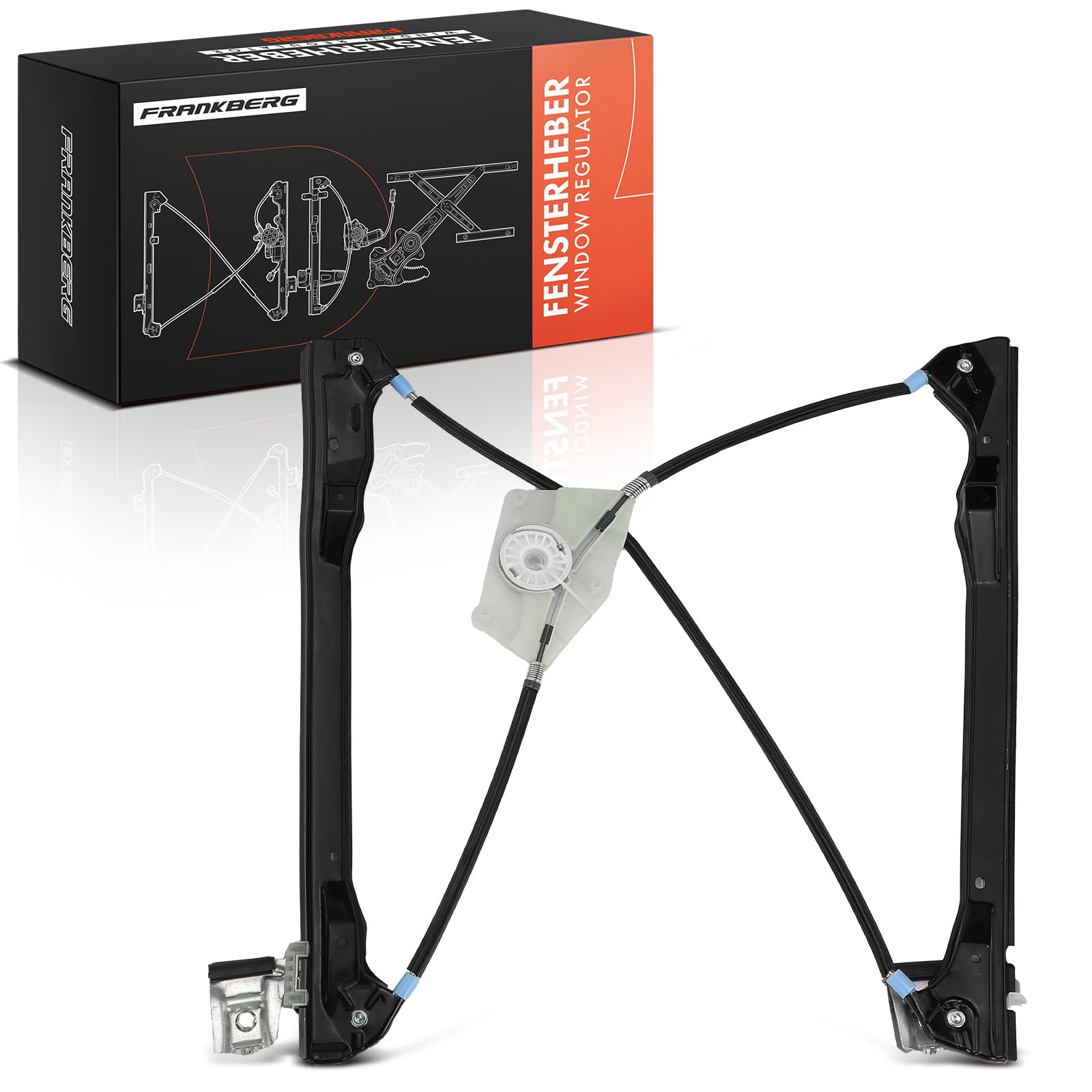 Frankberg Elevalunas eléctrico sin motor delantero derecho para Leon 1M1 Toledo II 1M2 Hatchback 4/5 puertas 1M0837462A