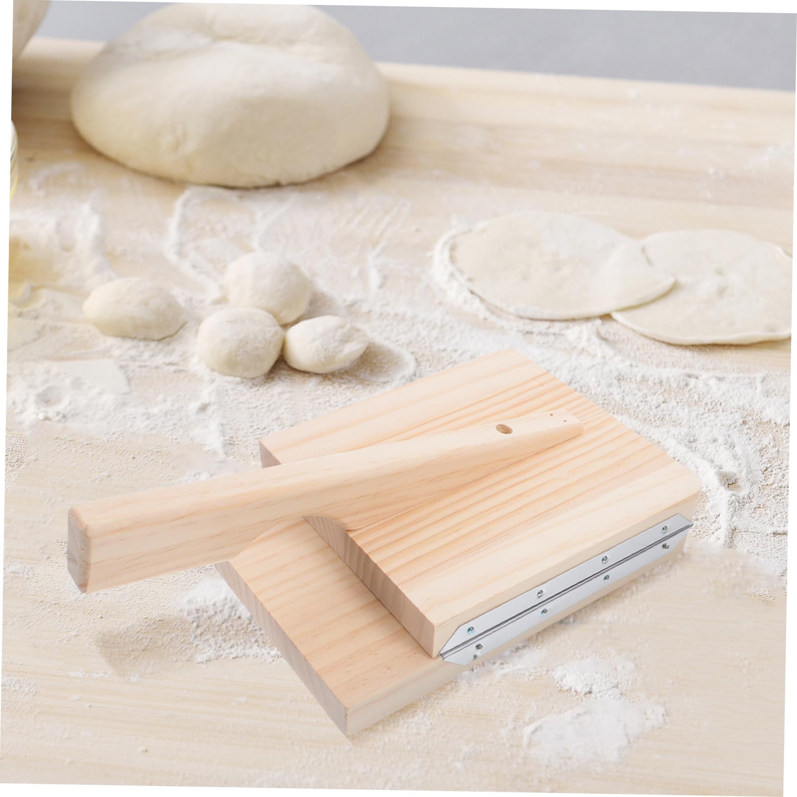 Molde Empanadillas de Madera para Hacer Masa y Envoltorios, Prensa de Madera Manual Adecuado para Preparar Empanadillas y Accesorios Hogar