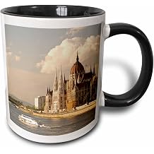 3dRose Parliament Buildings, Danube, Budapest Hungary - EU13 SWS0056 - Stuart Westmorland 11oz Two-Tone Black Mug