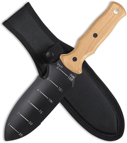 Hori Hori Garden Knife, Garden Tools Trowel Pocket Knife with Hanging Hole