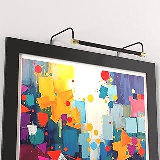 Cocoweb 16 Inch Tru-Slim Black and Brass Picture Light - LED, 2700K, Adj...