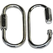 Swing Set Quicl Link Spring Clip, Snap Hook, Swing Set Hardware Porch Parachute Clip Play Set Jungle Gym Ny-Glide Connector Playground in Backyard 1-Pair