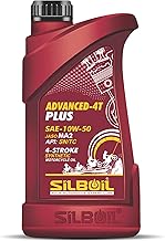 ADVANCED 4T -PLUS 10W-50 (API: SN/TC) (JASO: MA-2) High Performance Full-Synthetic Engine Oil (900 ml, Pack of 1)