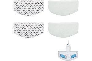 Steam Mop Pads for Bissell PowerFresh 1940 1806, Unmissable 4-Pack Replacement Parts...