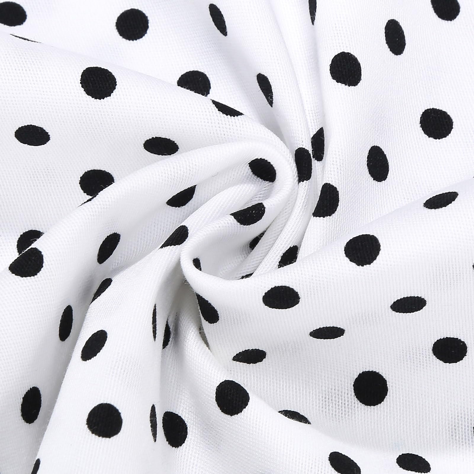 Robe vintage des années 1950 Rockabilly Swing élégante à pois à revers pour cocktail Audrey Hepburn Style formel Prom Tea Party Midi Robe midi avec ceinture