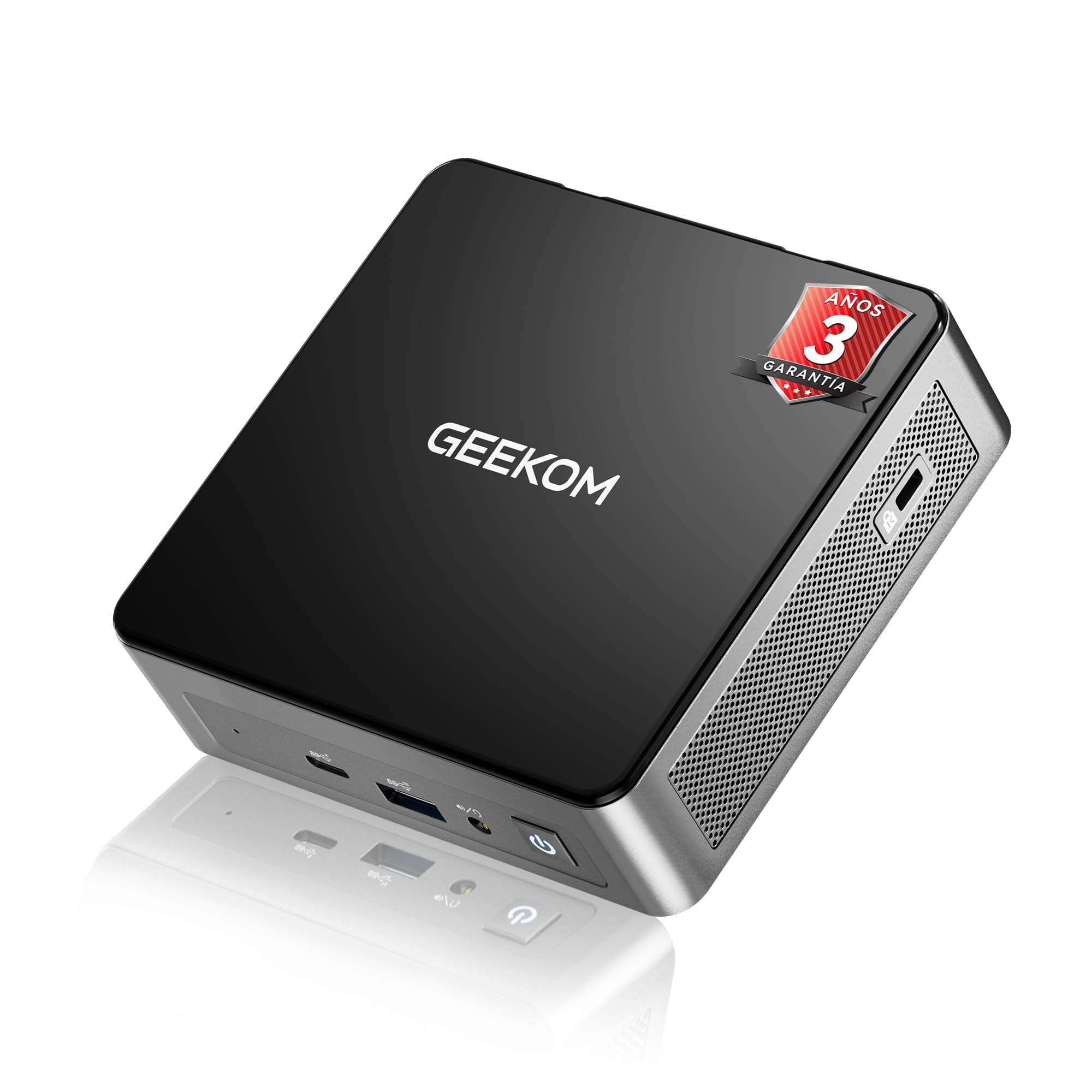 GEEKOM Air12 Mini PC con 3 Años de Soporte, con Intel N150, 16GB