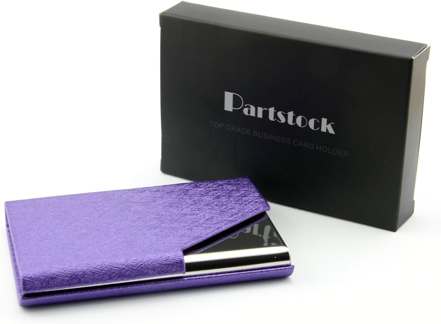 Partstock(TM) Ladys Cross Pattern PU Leather and Stainless