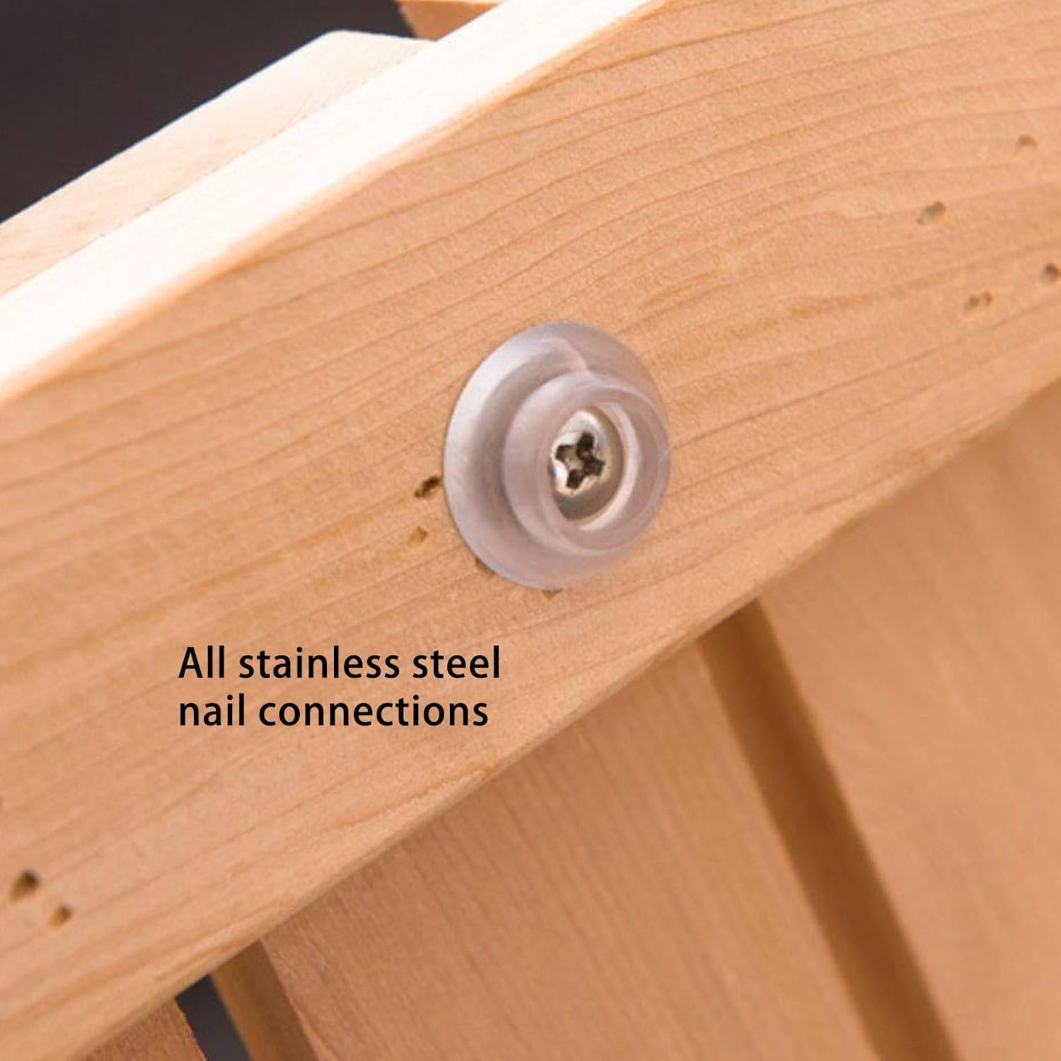 Non-Slip Wooden Shower Floor Mat, Square Bath Mats for Non Slip, Large Shower Mat Slated Platform, Raised Comfortable Board, for Tub Flooring Decor(Light Brown,27.5x31.4in/70x80cm)