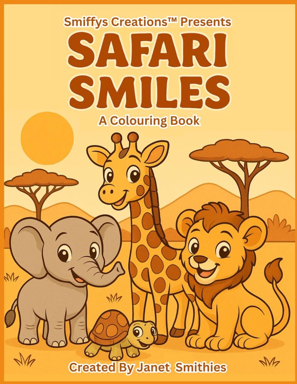 Safari Smiles: A Colouring Book