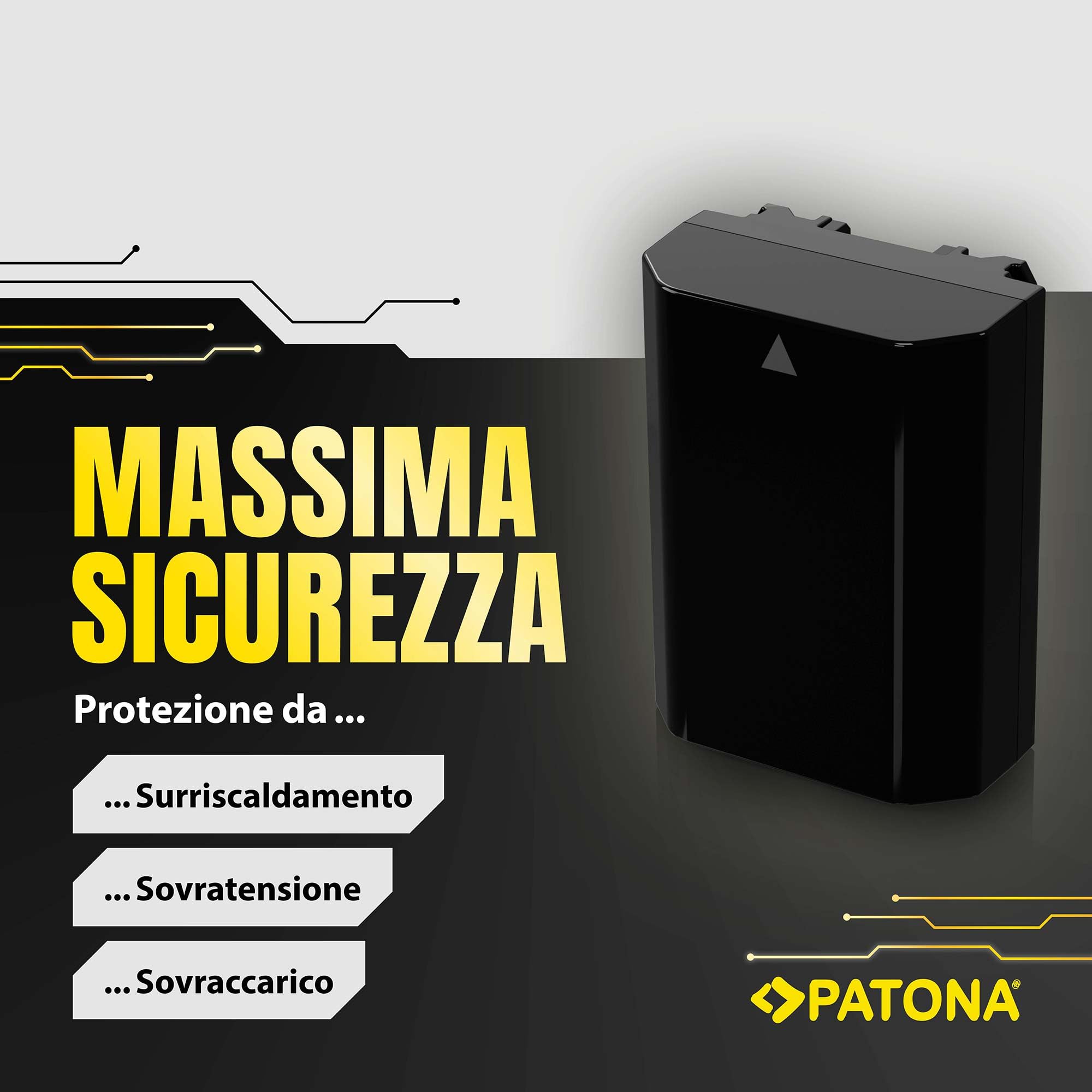 PATONA NP-FZ100 Batteria 1600mAh – Ricambio per Sony NP-FZ100 – per Alpha A6600 A6700 A1 A9 A7 III A7 IV A7R III A7R IV A7R V A7C A7C II FX3 FX30 – riserva affidabile