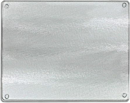 CounterArt Lightly Frosted 3mm Tempered Glass Cutting Board 15" x 12" Dishwasher Safe Charcutterie Board Serving Board