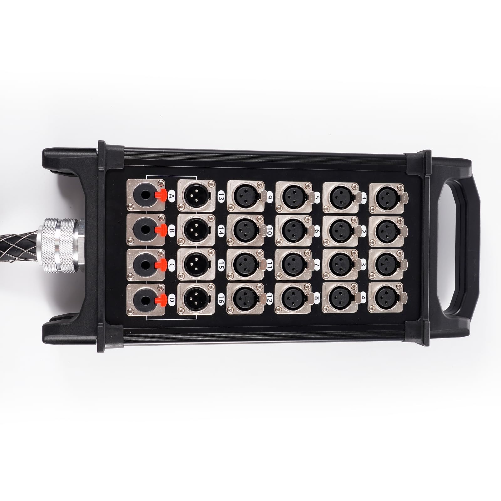 Câble serpent XLR 16 canaux 15,2 m Pro Stage avec XLR et TRS 6,35 mm Retours sur la boîte pour enregistrement, scène, studio