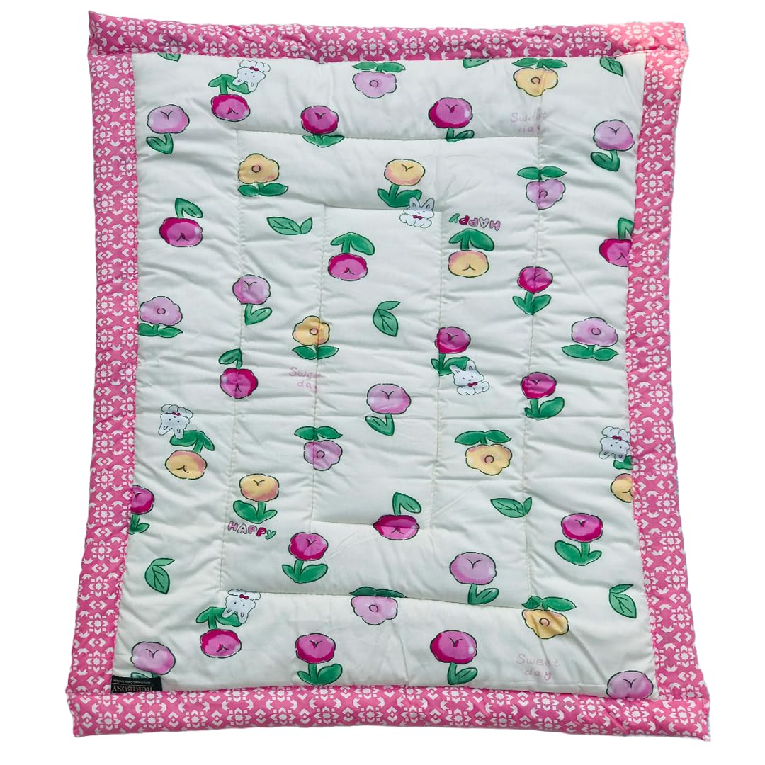 RURIBOSY||Bedding Mattress for Cotton, Baby Sleeping Bed Set Godari Baby Cradle Bed|Baby Bed for 0 to 2 Years|Mattress for 0 to 2 Years Sleeping mat|