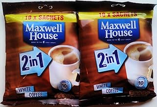 Maxwell House 2 in 1 White Coffee - 10 x 10 sachets