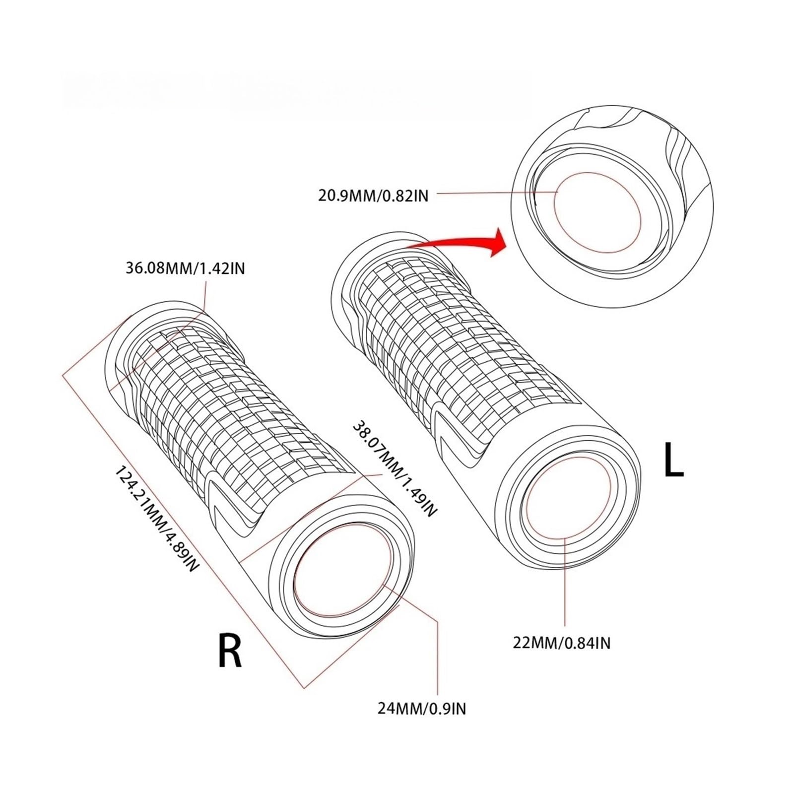 7/8" Manubri Alluminio Gomma Per BM@&W S1000R S 1000R S1000 R 2015-2026 Manopole Per Manubrio Moto Bar Ends Hand Grip Plug Slider End Caps