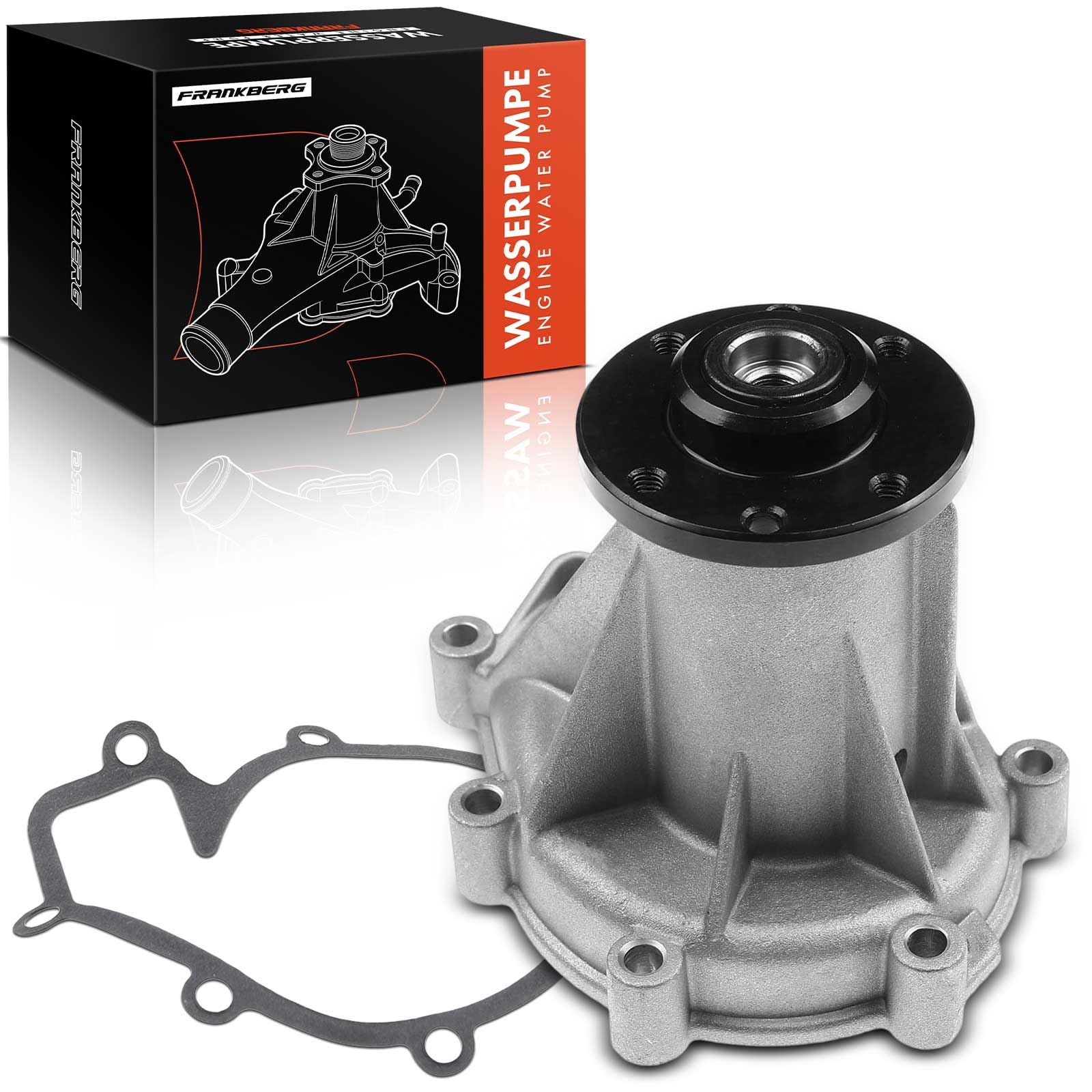 Frankberg Wasserpumpe Kompatibel mit Korando KJ 2.9L 1999-2004 Musso FJ 2.2L-2.9L 1999-2005 124 W124 S124 2.0L-3.0L 1984-1993 190 W201 2.5L 1985-1993 Replace# 6022000020