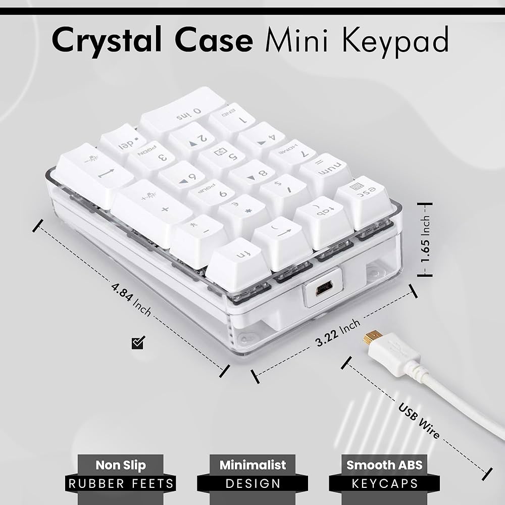 Amazon | Qisan メカニカルテンキーパッド GATERON レッド