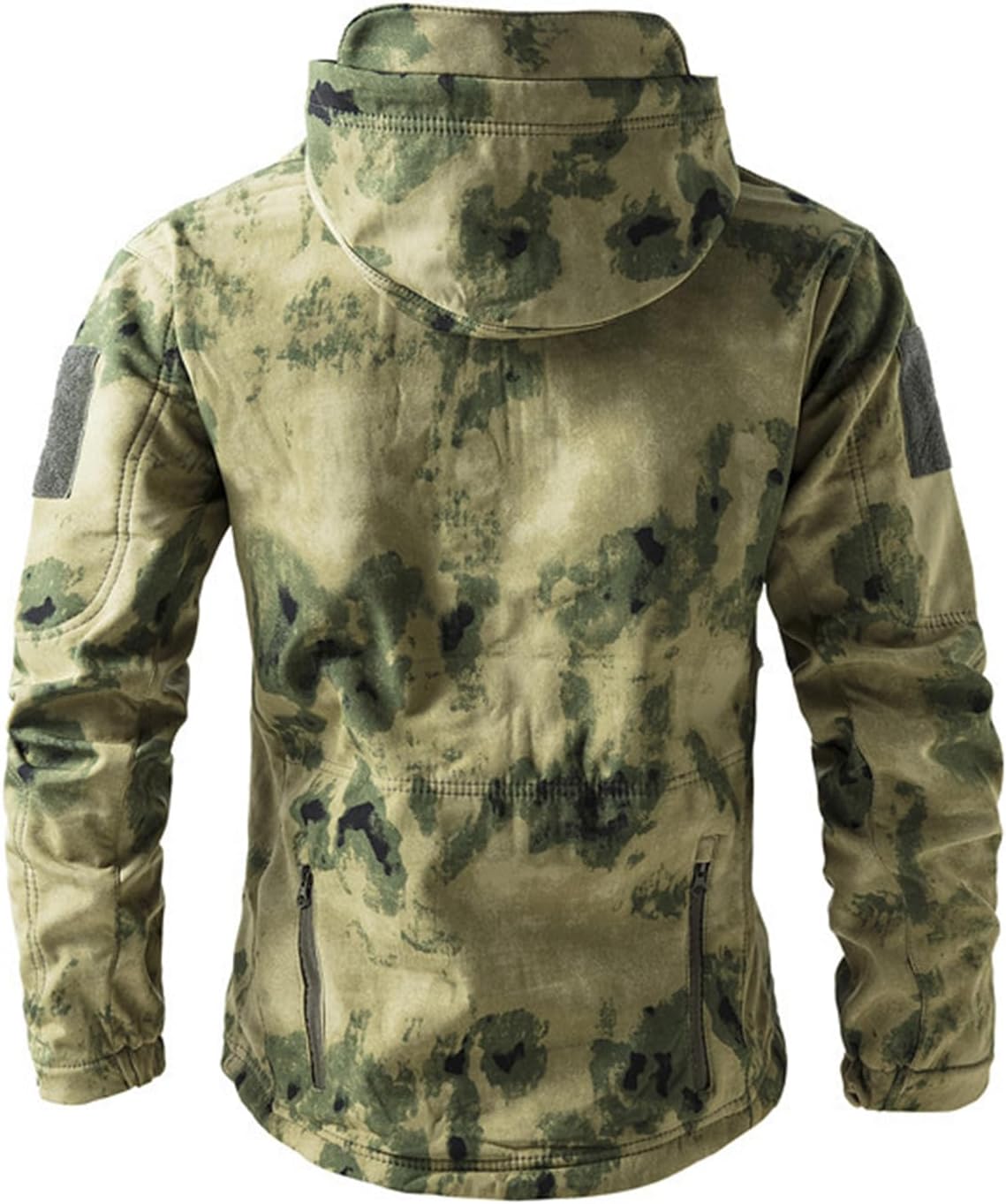 Men's Army Special Ops Military Tactical Jacket Softshell Fleece Hooded Outdoor Coat