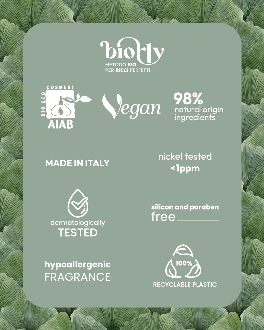 METODO CURLY BIO KIT VOLUME; per capelli ricci e mossi, include shampoo Best Curly, maschera Curly no limits, mousse Wonder curly, CERTICATA BIO - 250 ml