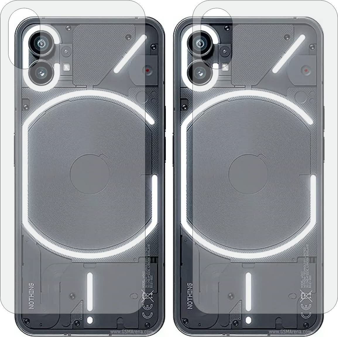 FASHEEN NOTHING PHONE 1 Back Screen Guards, Back Skin, Rear Screen Protector, 3D Frosted Carbon Fiber Skin, Not a Tempered Glass for NOTHING PHONE 1 (Pack of 2) (B0BKKCFMZC) Amazon Price History, Amazon Price Tracker