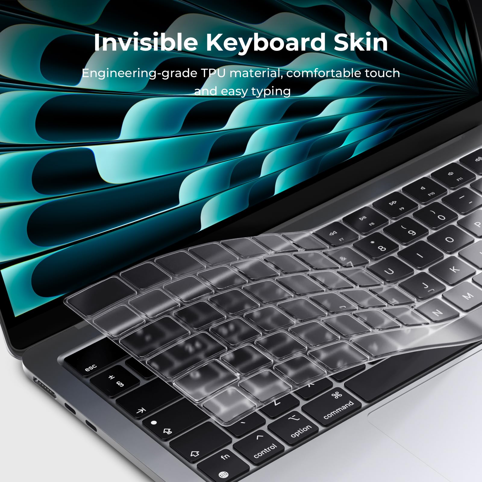 EooCoo Coque Compatible avec MacBook Pro 14 Pouces Transparent Cristal M5 A3427 A3426 A3434 M4 A3112 A3185 A3401 M3 A2918 A2992 M2 A2779 M1 A2442 Étui-clavier