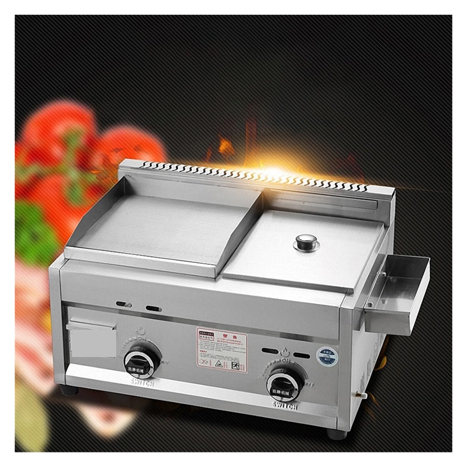 Macchina For Friggitrice A Gas Commerciale, For Calamari, Cottura Oden Sicurezza Facile Da Pulire