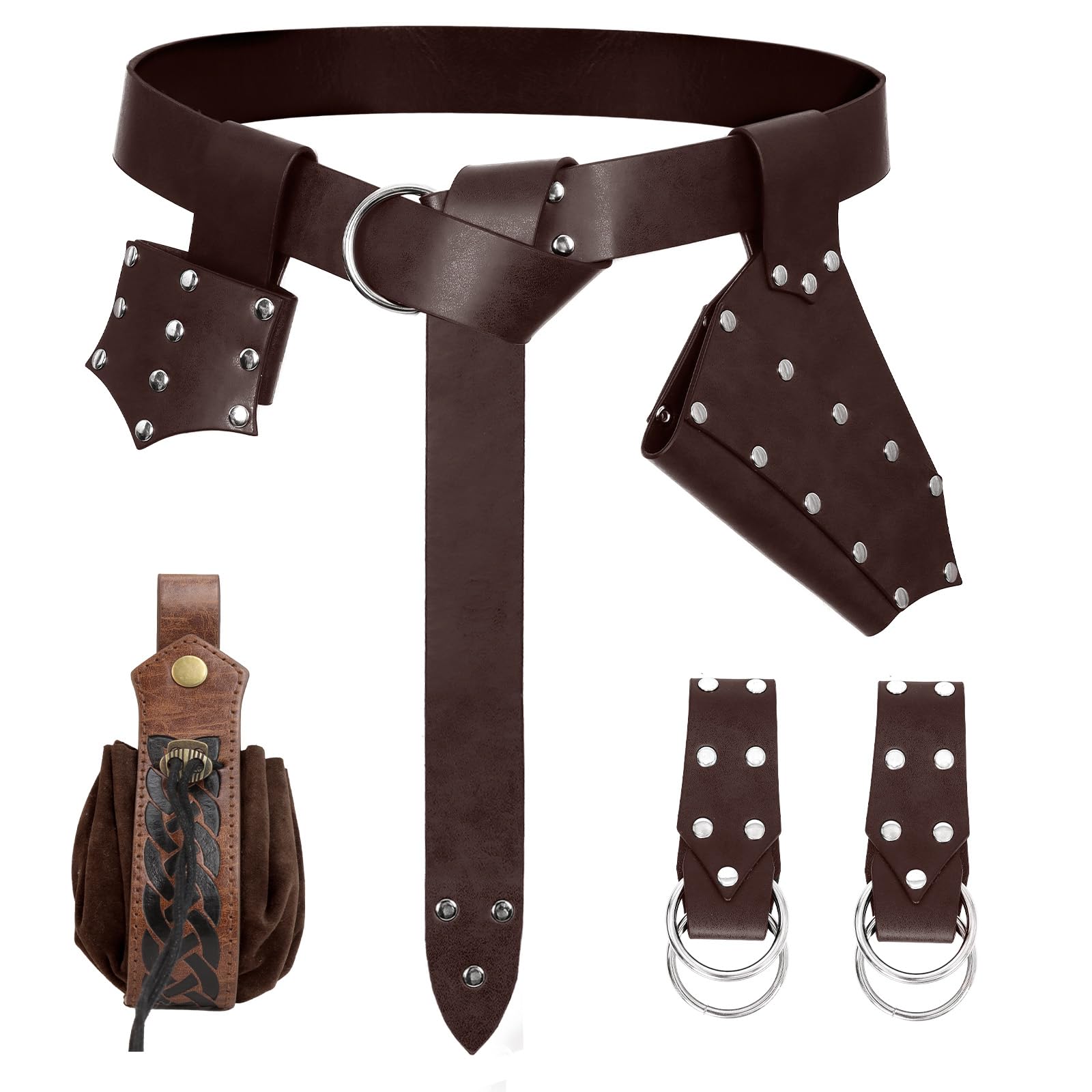 Medieval Renaissance Sword Belt Set - Pirate Costume Accessories