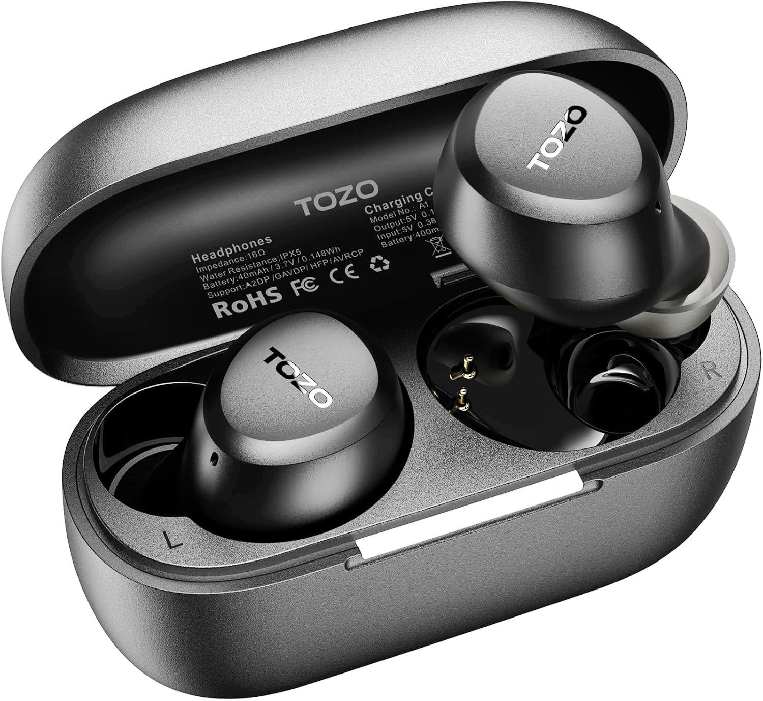 TOZO A1 イヤホン bluetooth ワイヤレスイヤホン 中低音域 暖色…