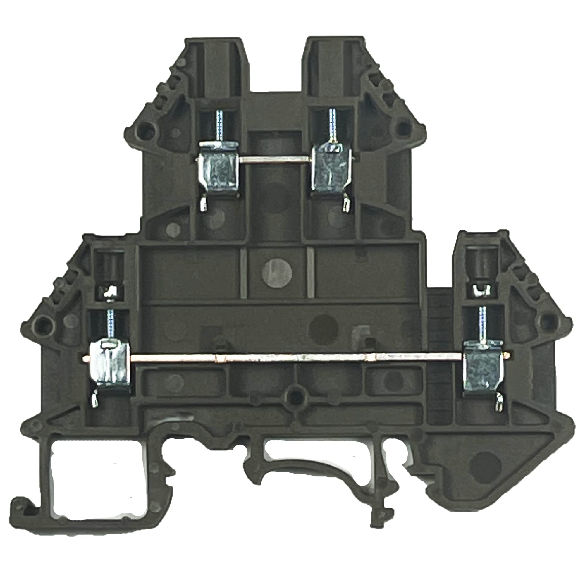 Bornier à 2 niveaux Dinkle DKK2.5N-BR marron format compact style Jumper