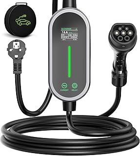 Sponsored You’re seeing this ad based on the product’s relevance to your search query.Learn more about this advertisement AUFYEV Charging Cable Type 2, 3.6 kW 8 m 6-16 A 1-Phase EV Charger Type 2 Schuko with Controllable Digital Display, Portable EV Charger, E Car Charging Cable Time Function & IP65 for EV PHEV IEC 62196