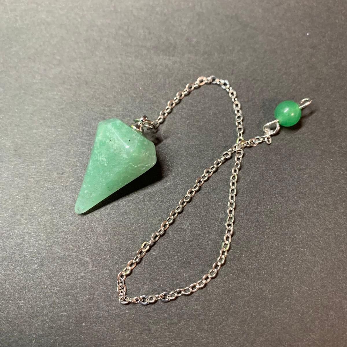 白燐霊石】パワーストーン 霊石 開運 占い お守り 護符 浄化 龍神 龍鱗霊 【 【 龍神様の霊石 アベンチュリンペンデュラム