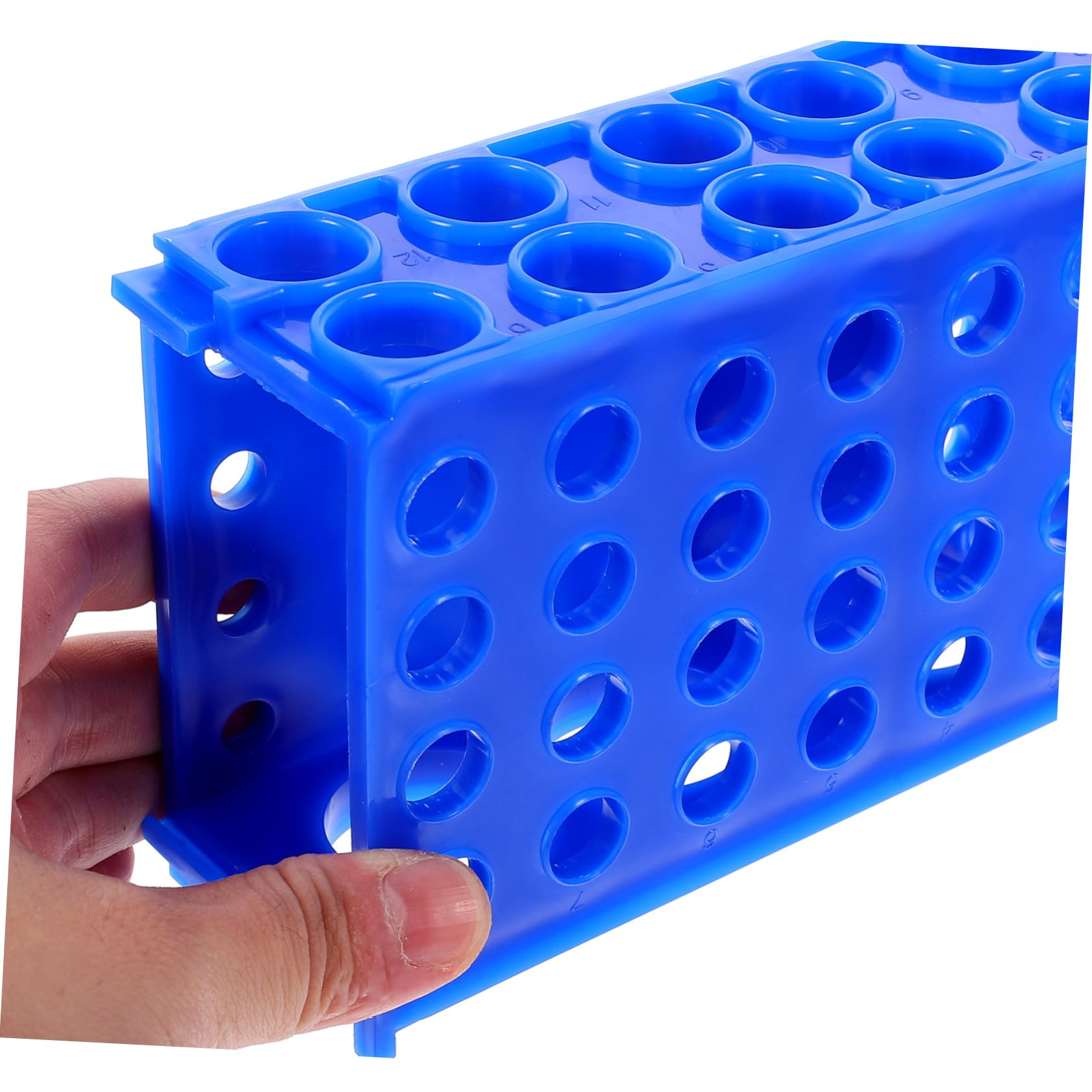 SOLUSTRE 5pezzi Porta Provetta Multiuso Da Laboratorio Supporto Stabile Per Provetta e Tubo Di Campionamento Organizzatore Versatile Per Esperimenti Biologia e Chimica Facile Da Pulire e