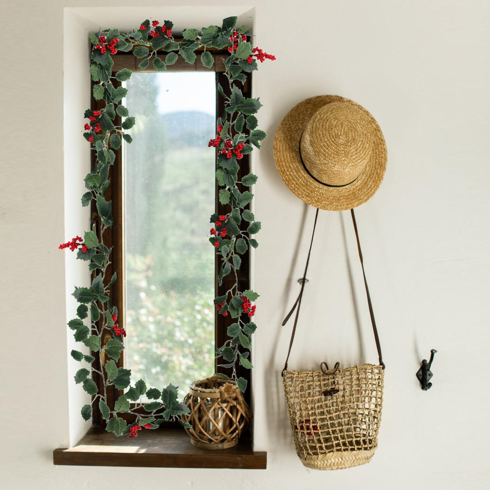 astylishome Faux Plants for Indoors Tall Artificial Simulation Greenery Fake Plastic Plant Creative Decorative Ornaments for Decoration Bookcase Balcony Office Bathroom 2513 - Image 4