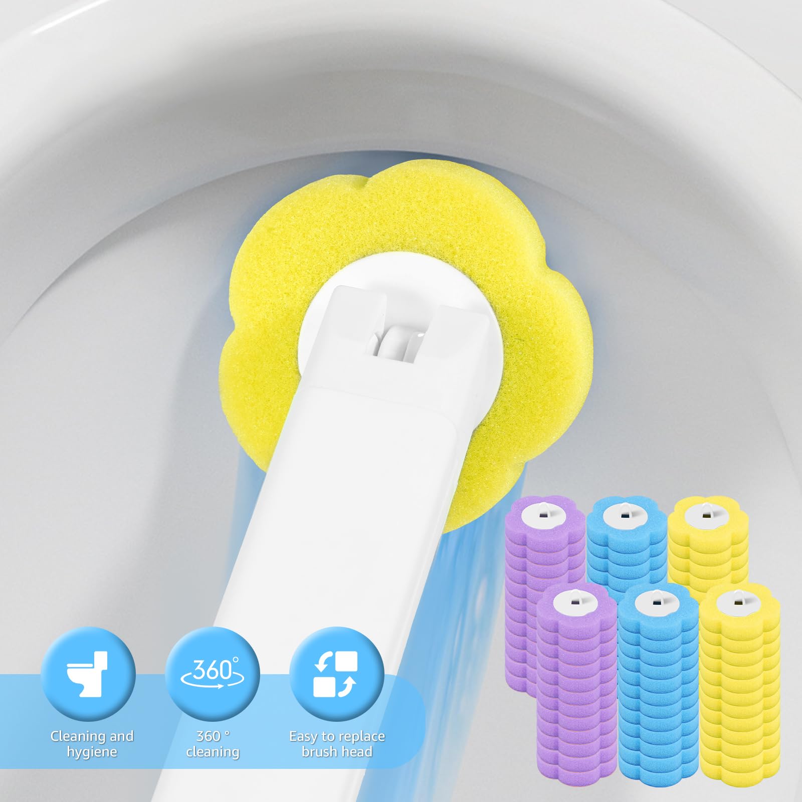 Sistema di pulizia della toilette monouso con ricarica