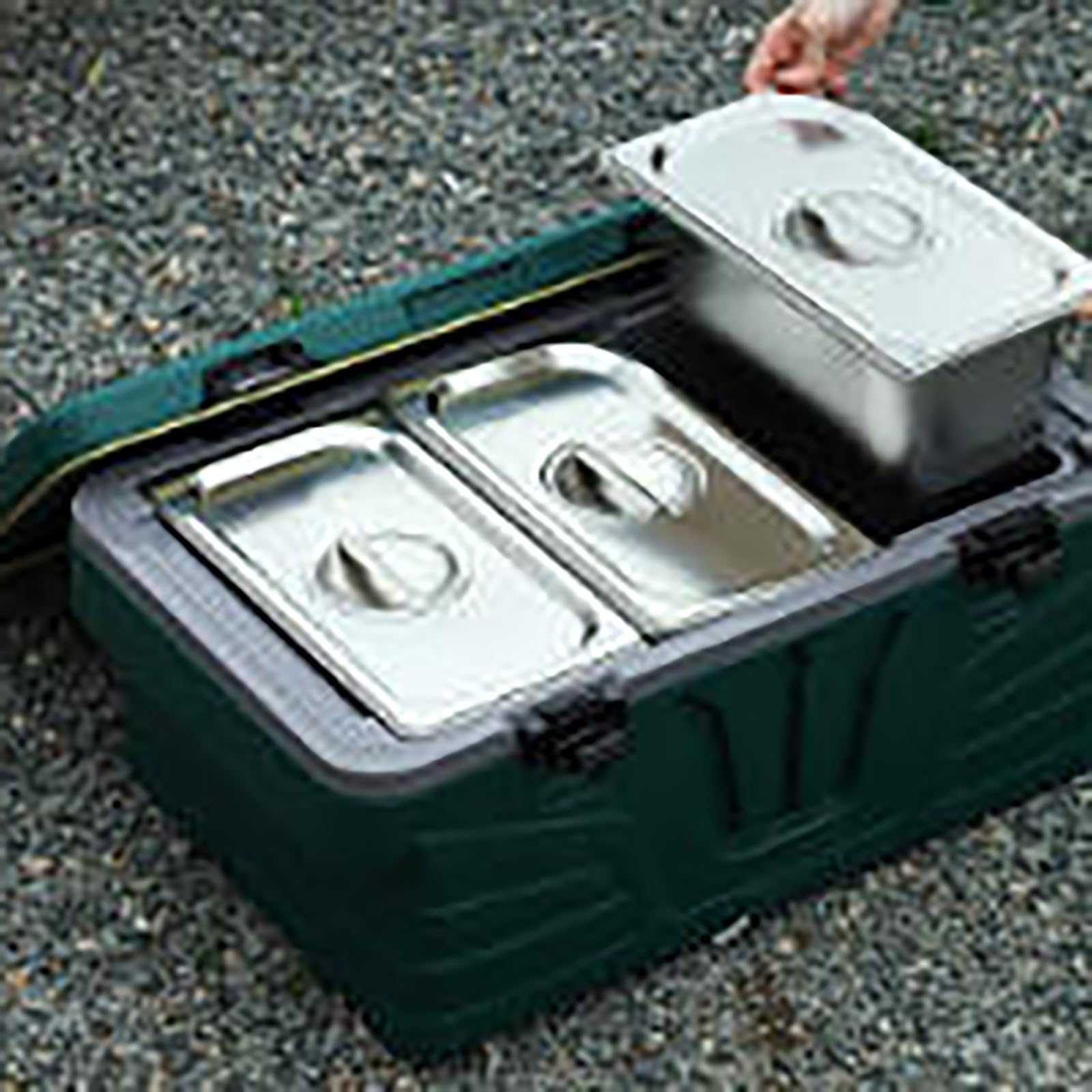 JOSOGO Stainless Steel Insulated Box with Lid, Portable Leakproof Thermal Cooler Container for Camping Picnic Travel Food Storage(3E)