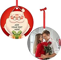 Vista 17 de Adornos con nombre de letra para árbol de Navidad, adornos de Navidad personalizados 2025, adornos de nombre inicial personalizados, decoraciones