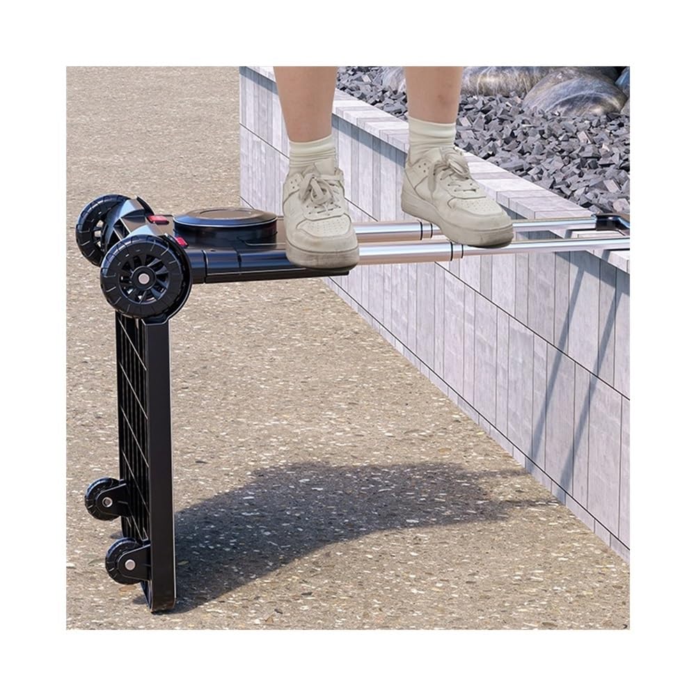 Carrello da trasporto pieghevole e portatile, per traslochi e consegne rapide, resistente, per un facile sollevamento e trasporto, ideale per casa, ufficio e uso esterno