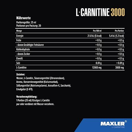 Vegan L-Carnitine 3000 Liquid - high-dose Dietary Beverage 1623941.0 500 ml