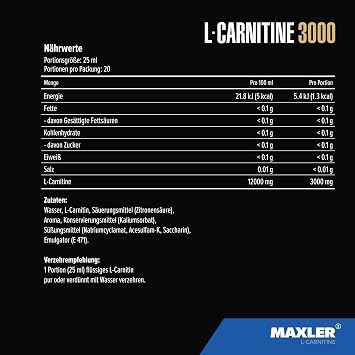 Vegan L-Carnitine 3000 Liquid - high-dose Dietary Beverage 1623941.0 500 ml