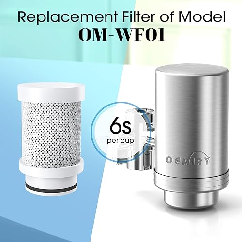 Miniatura 2 de Filtros de repuesto para filtro de agua de grifo OM-WF01  OM-WF02, duran hasta 9 meses (paquete de 3)