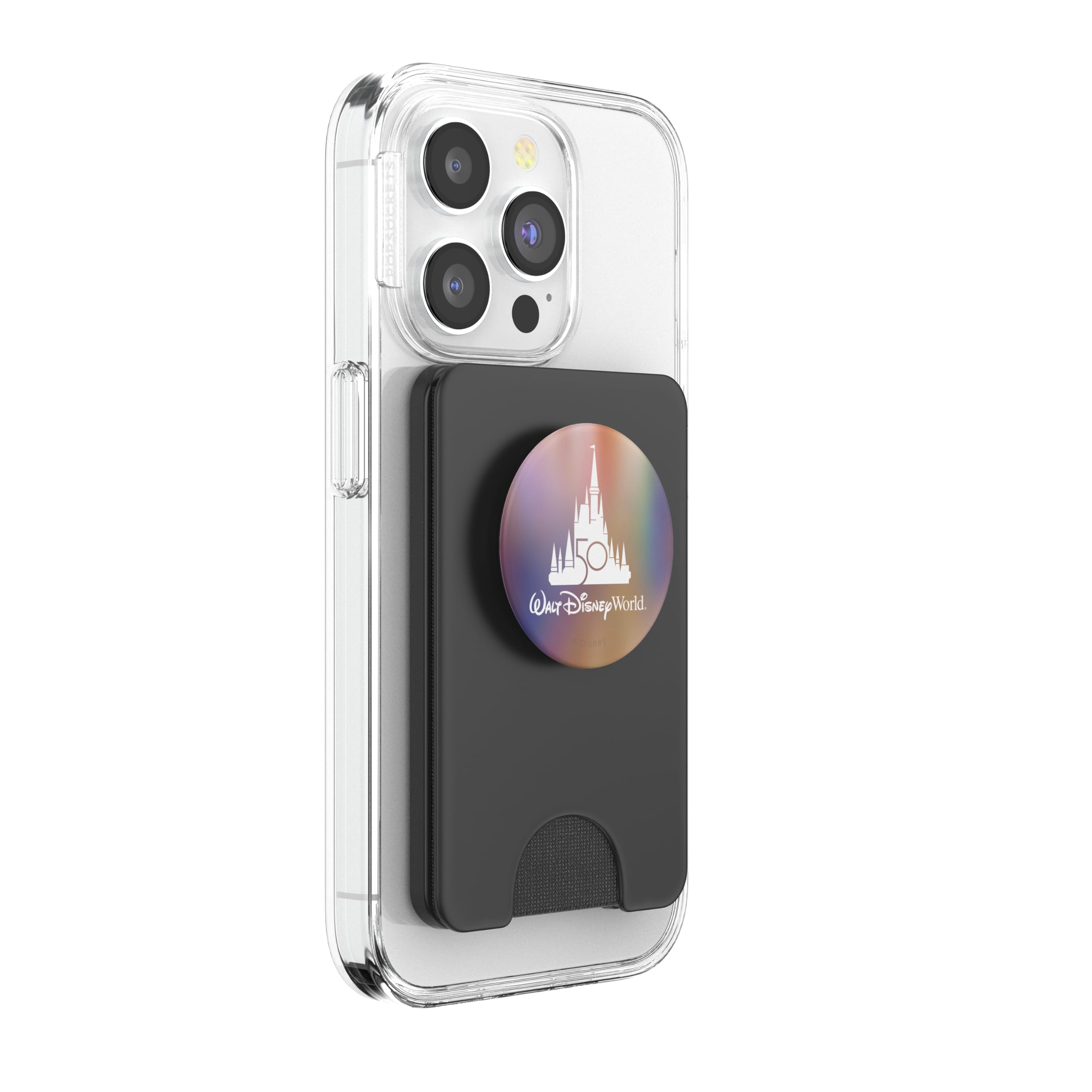 Walt Disney World 50th Anniversary Castle PopSockets PopWallet for MagSafe, Black - Image 4