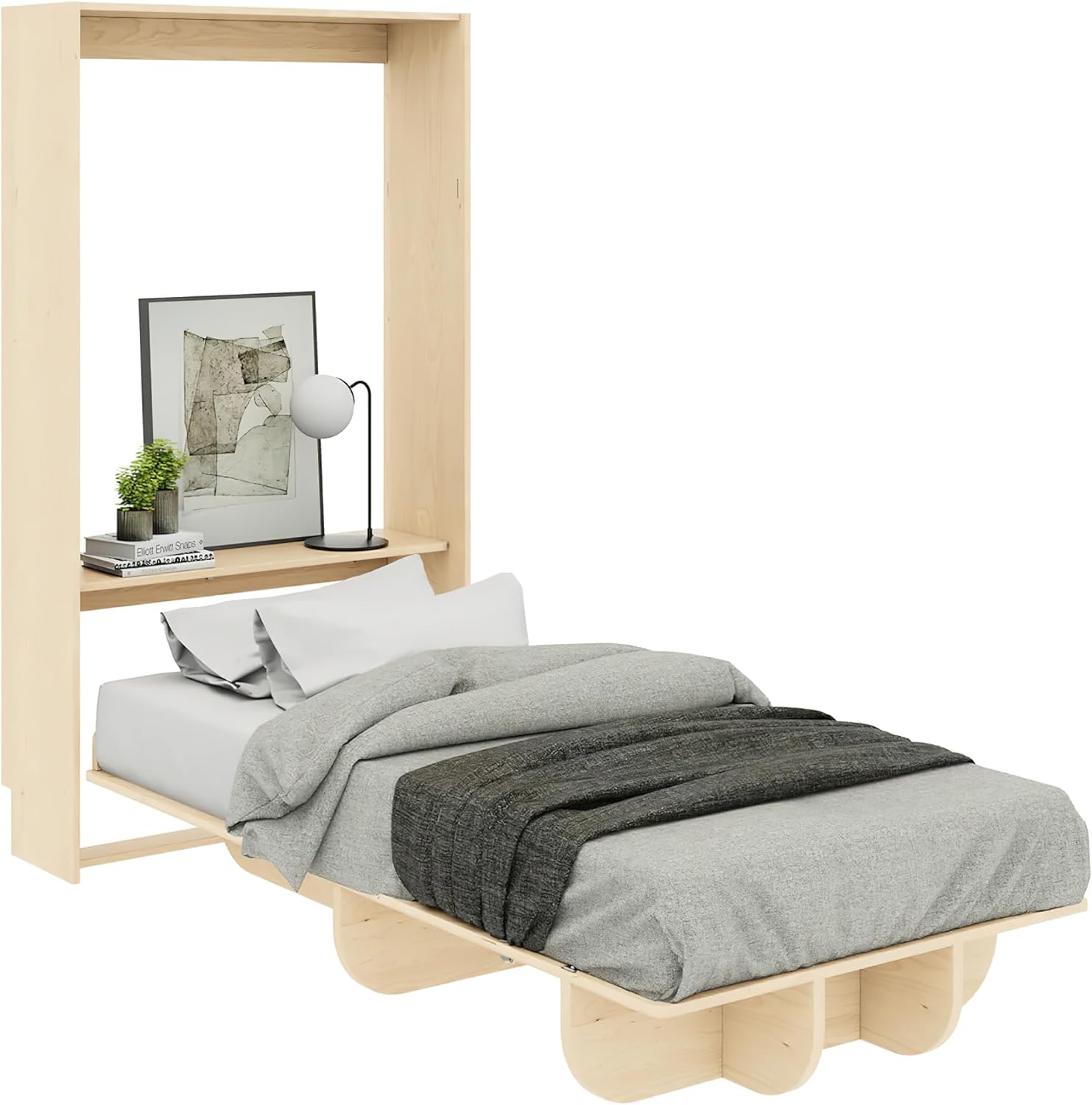 Lori Beds Twin Size Murphy Bed, Vertical Hideaway Wall Bed